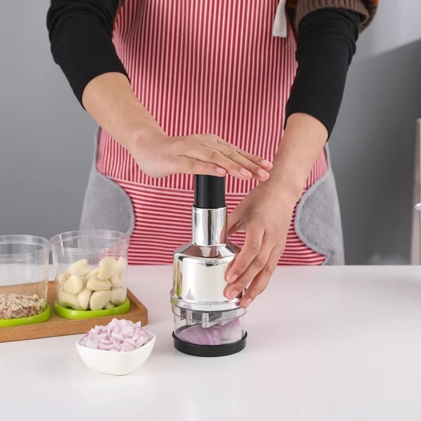 Vegetable Fruit Salad Onion Garlic Food Hand Chopper Cutter Slicer Peeler Dicer