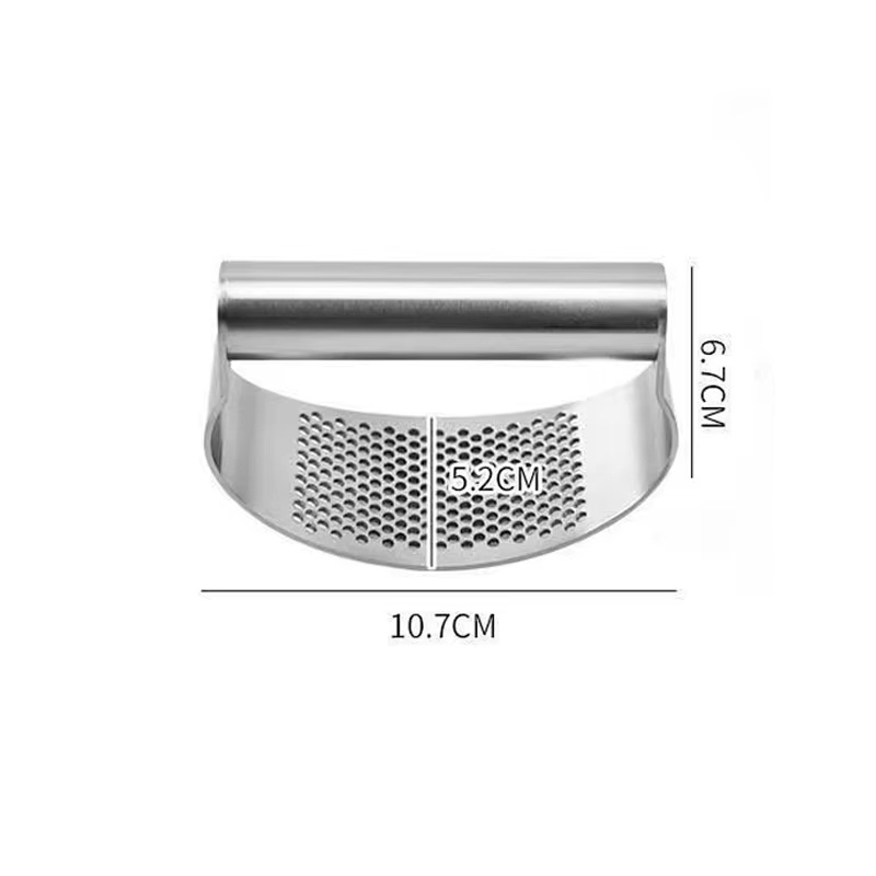 Multi-function Manual Garlic Press Stainless Steel Garlic Presse Curved Garlic Grinding Slicer Chopper Home Cooking Gadgets Tool - Image 4