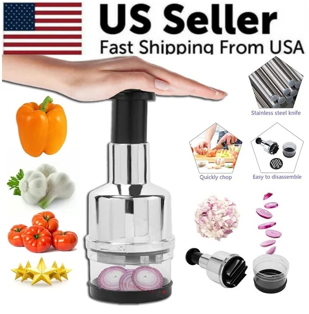 Vegetable Fruit Salad Onion Garlic Food Hand Chopper Cutter Slicer Peeler Dicer - Image 5