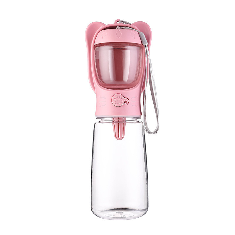 2 In 1 Dog Water Bottle, Leak Proof Portable Pet Water Bottle With Food Container, Outdoor Portable Water Dispenser For Dog, Puppy Supply For Walking, Hiking, Camping, Travel - Image 6