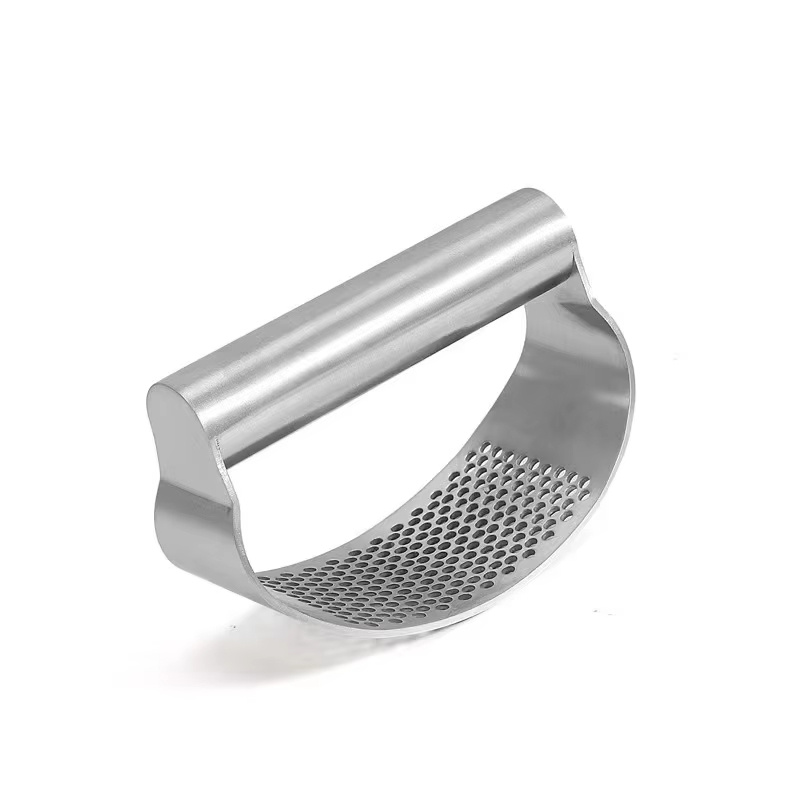 Multi-function Manual Garlic Press Stainless Steel Garlic Presse Curved Garlic Grinding Slicer Chopper Home Cooking Gadgets Tool - Image 3